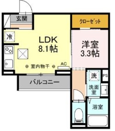 コラージュくりたの物件間取画像